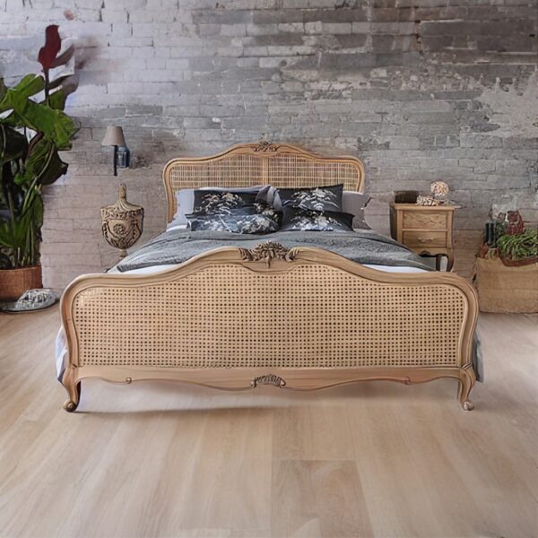 #158  Wooden Bed Frame with Ratan WBF 41